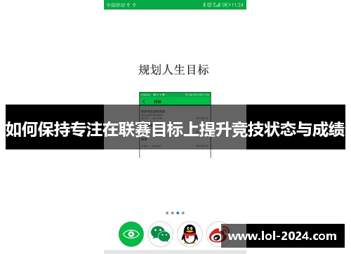 如何保持专注在联赛目标上提升竞技状态与成绩